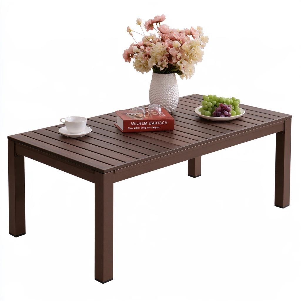 Moderner Couchtisch, Farbe: dunkelbraun