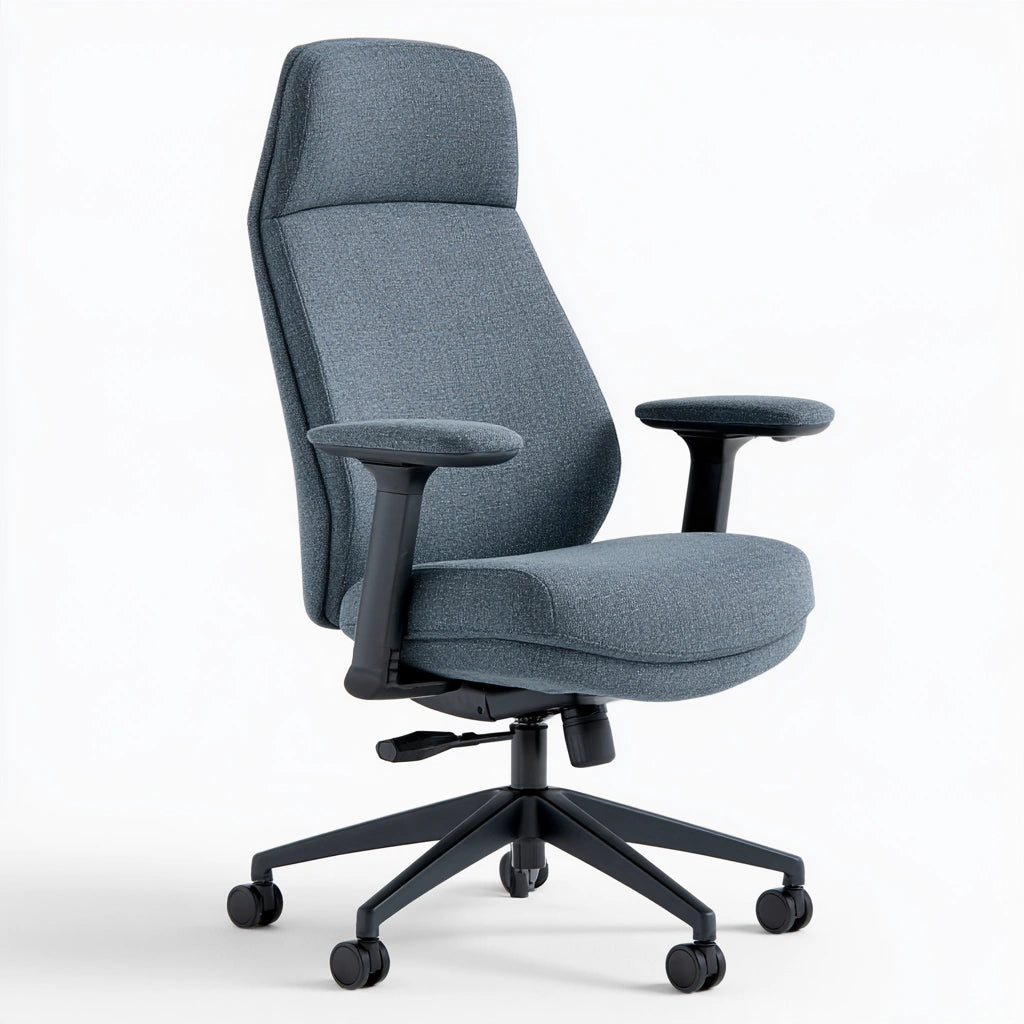Stretchbezug für Stühle, mit Stoffbezug, Farbe: blau und grau