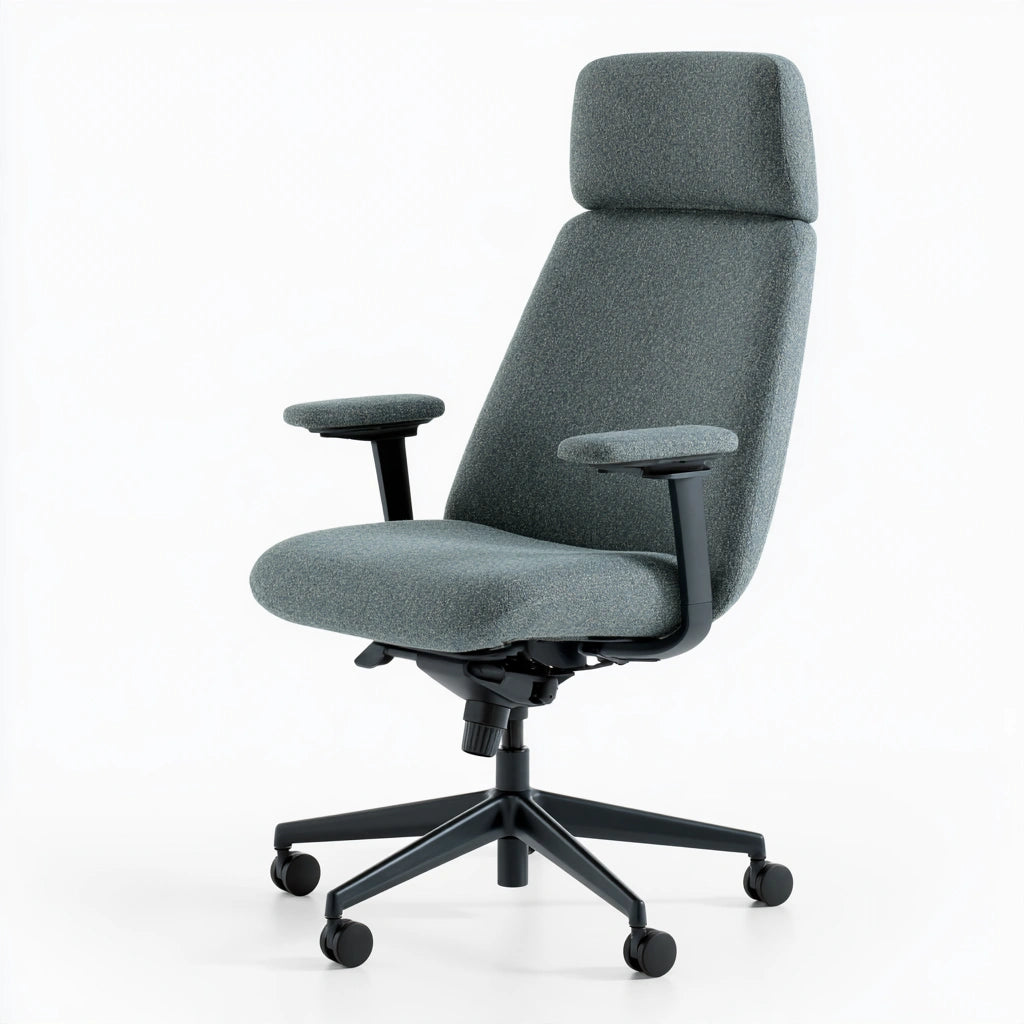 Stretchbezug für Stühle, mit Stoffbezug, Farbe: blau und grau