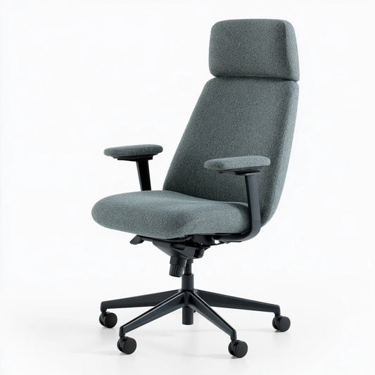 Stretchbezug für Stühle, mit Stoffbezug, Farbe: blau und grau