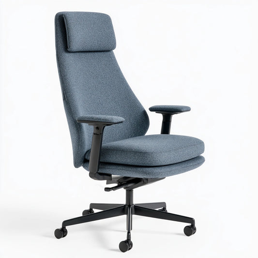 Stretchbezug für Stühle, mit Stoffbezug, Farbe: blau und grau