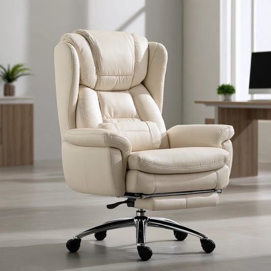 Ergonomischer Bürostuhl, mit Stoffbezug, Farbe: creme
