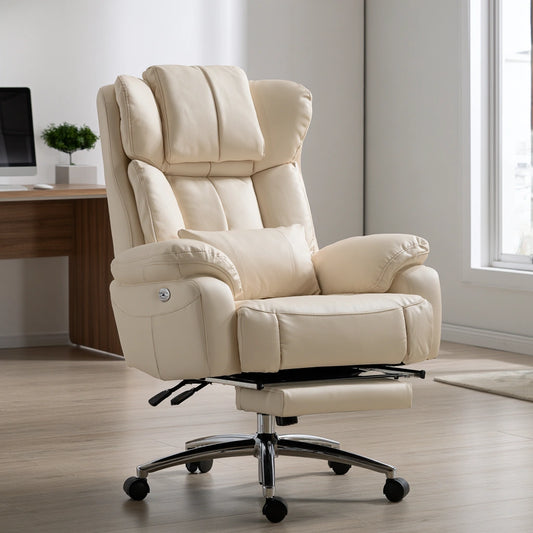 Ergonomischer Bürostuhl, mit Stoffbezug, Farbe: creme